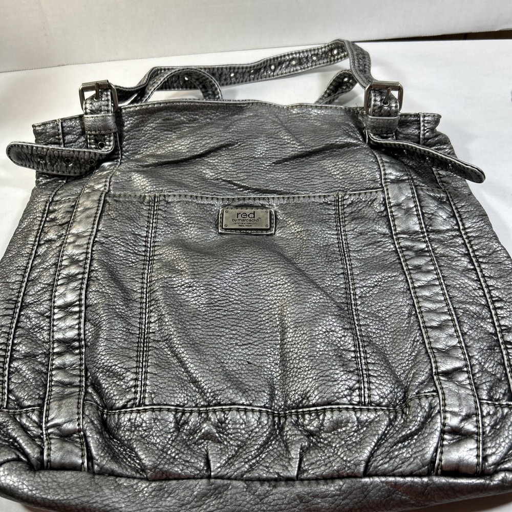 Red By Marc Ecko Silver Black Handbag Shoulder Purse‎
